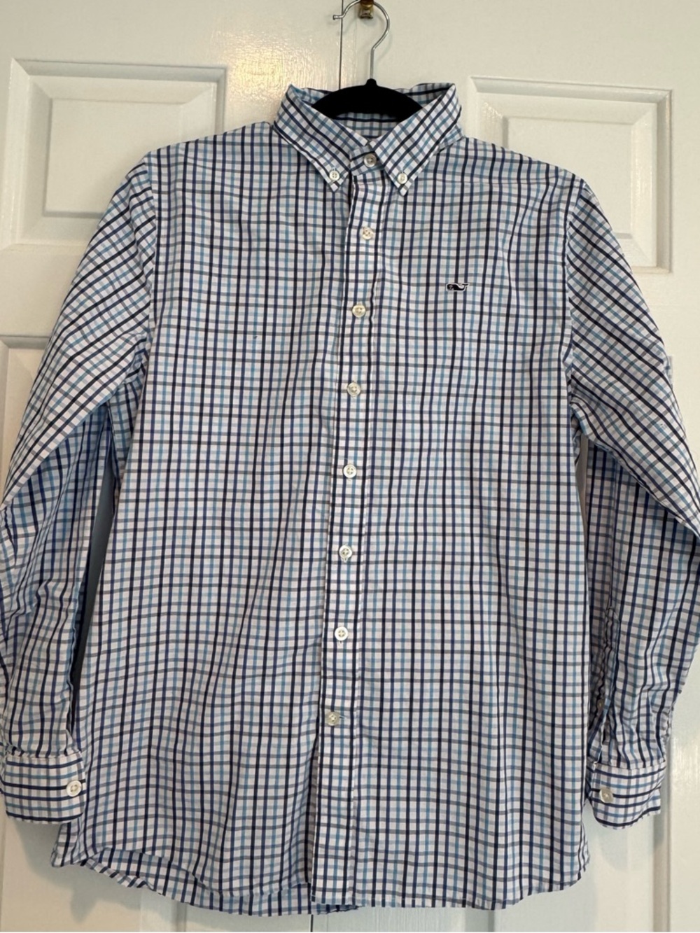 Boys Slim fit Vineyard Vines Button-Down Whale shirt sz L